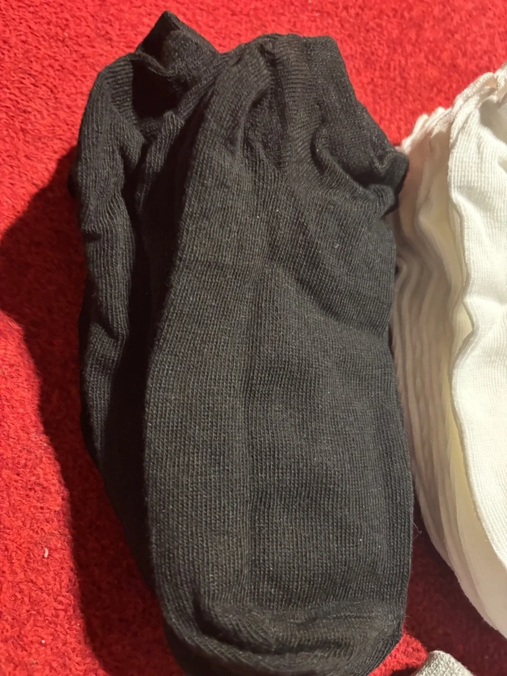 Mens No-Show Sock 10-Pairs 4- Black, 5-White & 1- Gray size 6-8 unisex New